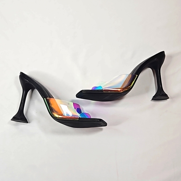 it's Iridescent black slip on heels Size 8 - Picture 9 of 9